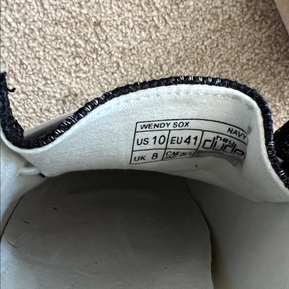 Hey Dude Woman or Men Dark Blue Slip-On Loafers   Wendy Sox- Navy New in box - Picture 4 of 5